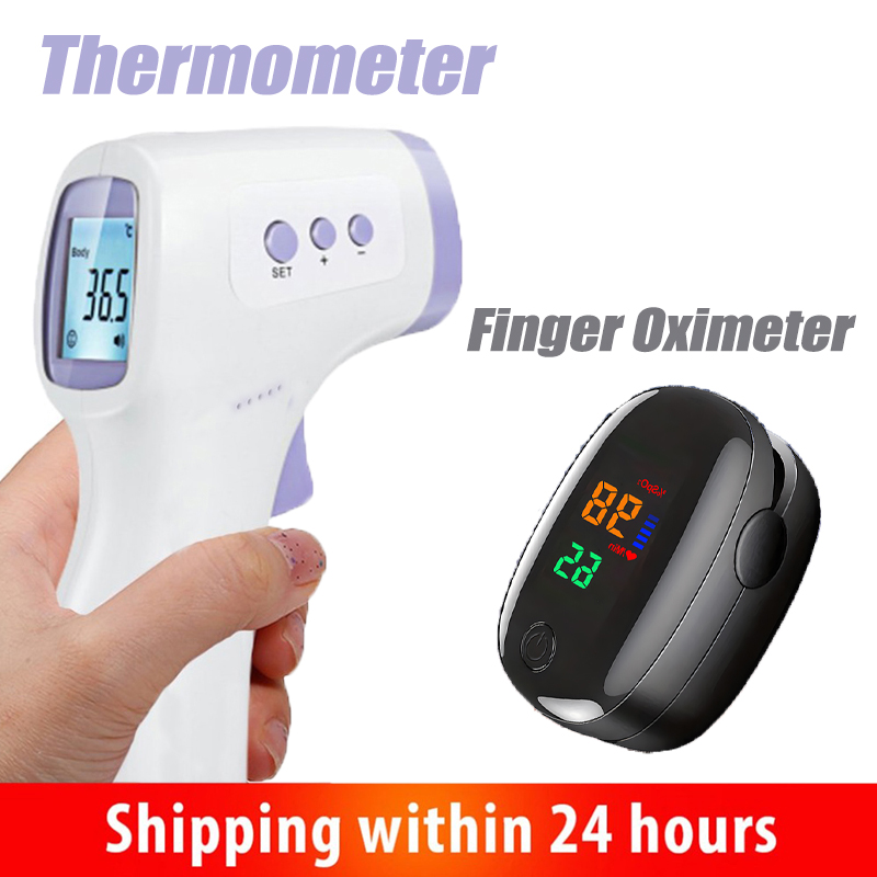 Pulse Oximeter - Thermomètre frontal infrarouge sans contact ou