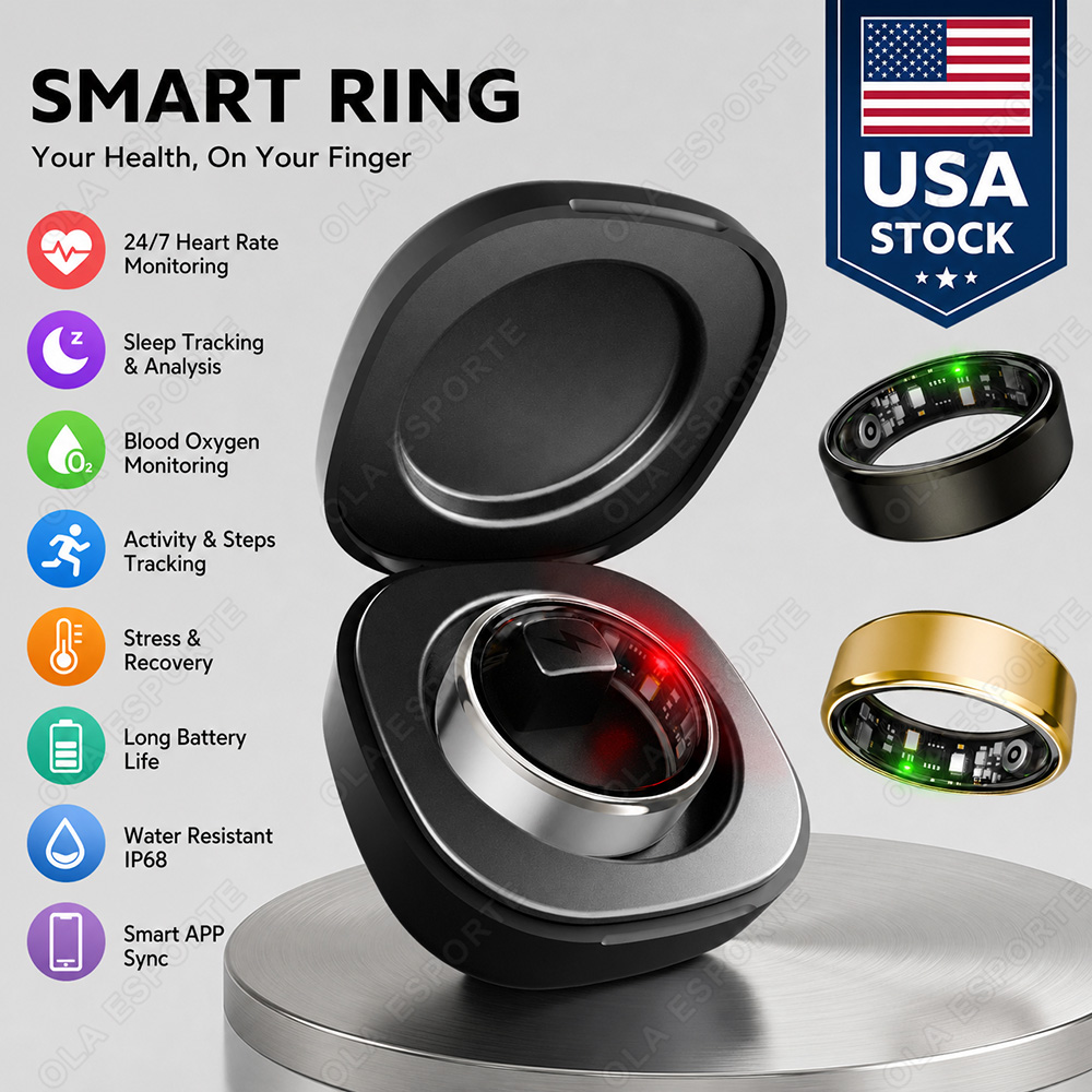 Blood Pressure Monitor - Bague intelligente pour hommes et femmes,