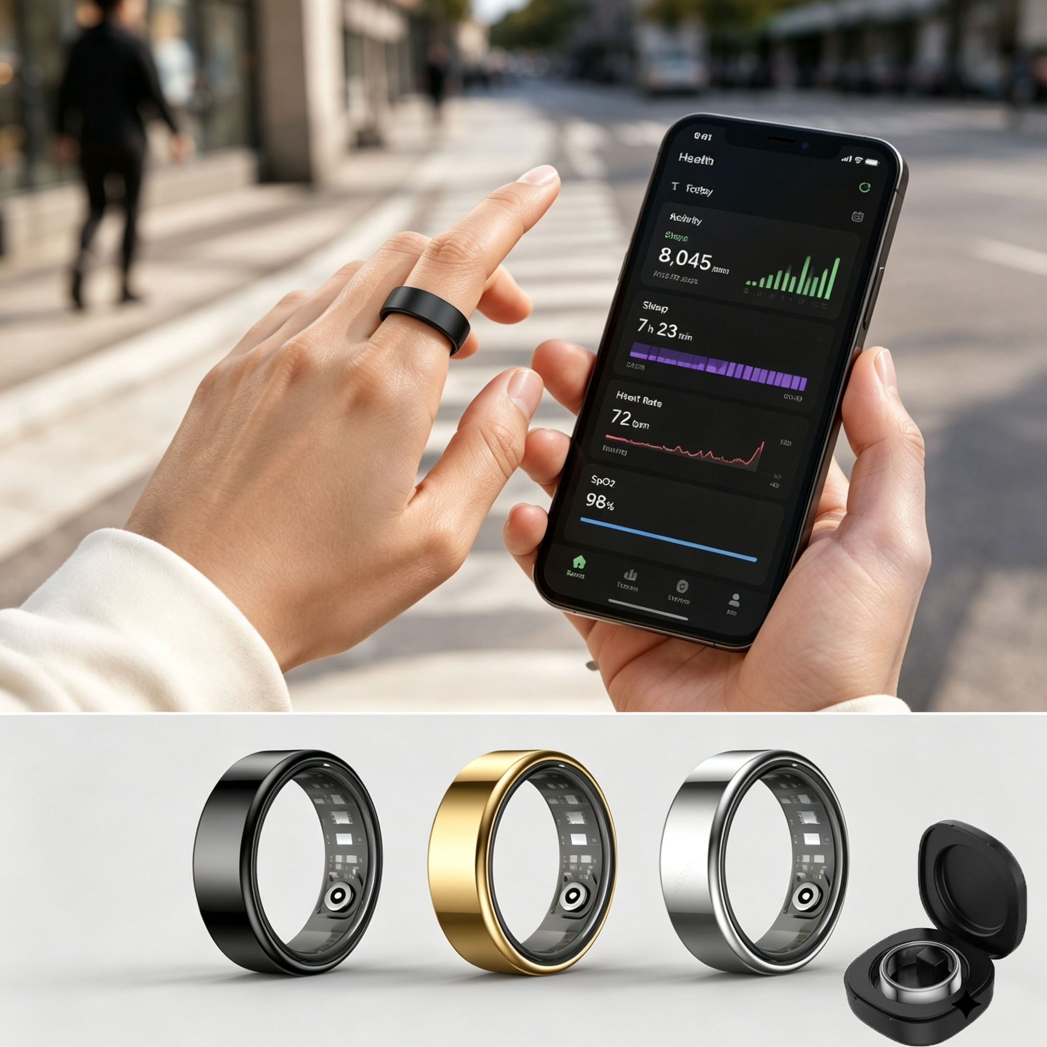 Bague connectée pour hommes et - Blood Pressure Monitor avis et prix